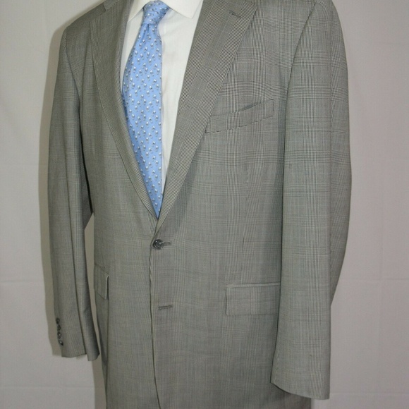 Mr. Ned Vitale Custom Made Two Button Suit 44XL - Picture 6 of 12